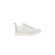 Moncler Off-white Pacey sneakers i nylon och mocka Gray, Dam