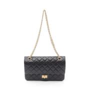 Chanel Vintage Pre-owned Laeder crossbodyvskor Black, Dam