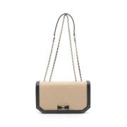 Chanel Vintage Pre-owned Laeder crossbodyvskor Beige, Dam