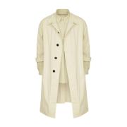 Maison Margiela Beige Bomull Trenchcoat med Skjortfoder Beige, Herr