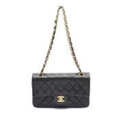 Chanel Vintage Pre-owned Laeder axelremsvskor Black, Dam