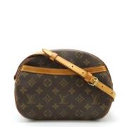 Louis Vuitton Vintage Pre-owned Tyg axelremsvskor Brown, Dam