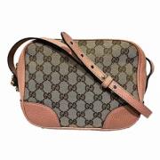 Gucci Vintage Pre-owned Canvas axelremsvskor Beige, Dam