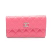 Chanel Vintage Pre-owned Laeder plnbcker Pink, Dam