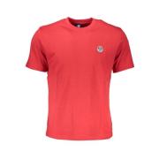 North Sails Röd bomullst-shirt med applikationslogo Red, Herr