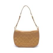 Chanel Vintage Pre-owned Laeder crossbodyvskor Brown, Dam