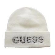 Guess Fantasy Logo Mössa - Vit White, Dam