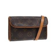 Louis Vuitton Vintage Pre-owned Canvas crossbodyvskor Brown, Dam