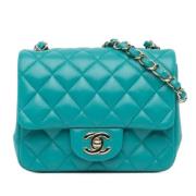 Chanel Vintage Pre-owned Laeder crossbodyvskor Blue, Dam