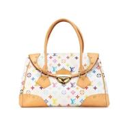 Louis Vuitton Vintage Pre-owned Canvas handvskor White, Dam