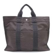 Hermès Vintage Pre-owned Canvas handvskor Gray, Dam