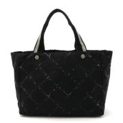 Chanel Vintage Pre-owned Canvas totevskor Black, Dam