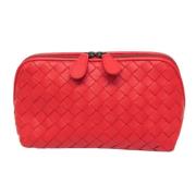 Bottega Veneta Vintage Pre-owned Laeder necessrer Red, Dam