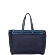 Hermès Vintage Pre-owned Canvas handvskor Blue, Dam