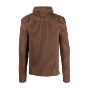 Lanvin Brun Hooded Jacka för Män Brown, Herr