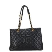 Chanel Vintage Pre-owned Laeder axelremsvskor Black, Dam