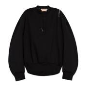 Marni Sweatshirt med dekorativ sömn Black, Dam