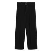 Jil Sander Baggy Loose Byxor Black, Herr