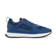 Boss Sportiga Gröna Sneakers med Vit Sula Blue, Herr