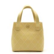 Chanel Vintage Pre-owned Laeder chanel-vskor Beige, Dam