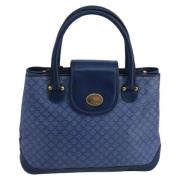 Celine Vintage Pre-owned Canvas handvskor Blue, Dam