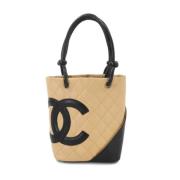 Chanel Vintage Pre-owned Laeder chanel-vskor Beige, Dam