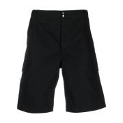 Kenzo Svarta Logo Bermuda Shorts Black, Herr