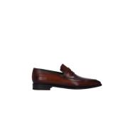 Berluti Klassisk elegant mocassin i slät mahognyläder Brown, Herr