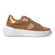 Philippe Model Sneakers Tres Temple Tennis Brown, Dam