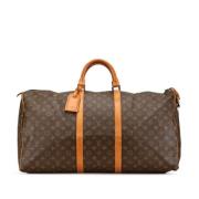 Louis Vuitton Vintage Pre-owned Canvas handvskor Brown, Dam