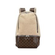 Louis Vuitton Vintage Pre-owned Canvas ryggsckar Beige, Dam