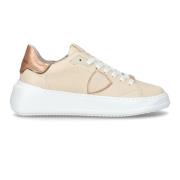 Philippe Model Sneakers Tres Temple Tennis Beige, Dam