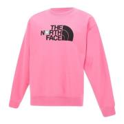 The North Face Rosa Bomullsweatshirt med Maxi Logo Pink, Herr