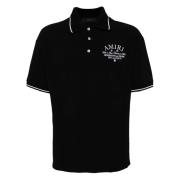 Amiri Svarta T-shirts och Polos med Logo Black, Herr