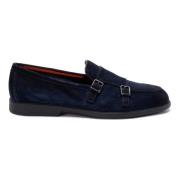 Santoni Läder Mockasiner Blue, Herr