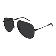 Saint Laurent Svart/Grå Solglasögon SL 800 Black, Unisex