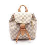 Louis Vuitton Vintage Pre-owned Canvas ryggsckar White, Dam