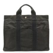 Hermès Vintage Pre-owned Canvas handvskor Black, Dam