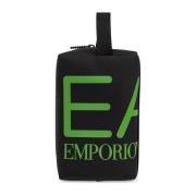 Emporio Armani EA7 Kosmetisk väska med tryckt logotyp Black, Unisex