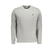 U.s. Polo Assn. Gra Bomullssweatshirt med Broderi Gray, Herr