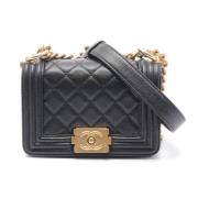 Chanel Vintage Pre-owned Laeder crossbodyvskor Black, Dam