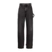 Darkpark Lisa Löst Sittande Carpenter Denim Jeans Gray, Dam