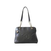 Chanel Vintage Pre-owned Laeder chanel-vskor Black, Dam