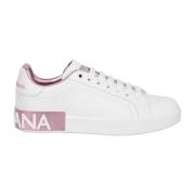 Dolce & Gabbana Portofino Appliqué Sneakers White, Dam