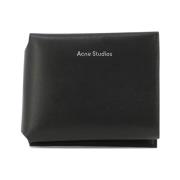 Acne Studios Trifold Plånbok i Kalvskinn Black, Herr