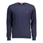 U.s. Polo Assn. Bl Cotton Cashmere Trja fr Mn Blue, Herr