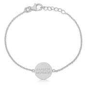 Frk. Lisberg Mormor Armband Silver Amulett Hänge Gray, Dam