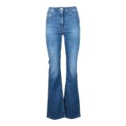 Elisabetta Franchi Återvunnen bomullsjeans med elastan Blue, Dam