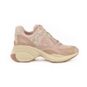 Michael Kors Stiliga Sneakers med Gummisula Pink, Dam