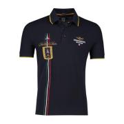 Aeronautica Militare Mörkblå kortärmad polotröja Blue, Herr